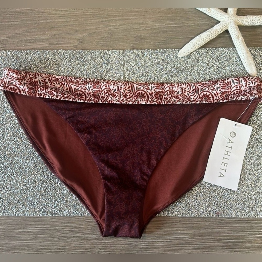 Athleta - Aqualux Batik Swim Bottoms |  Dried Cinnamon - NWT